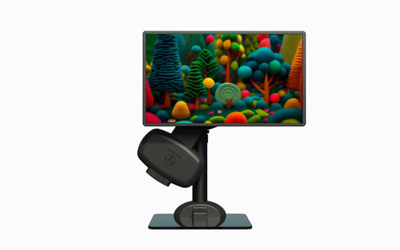 Rotação automática do monitor LCD do laptop para relaxar dor no pescoço