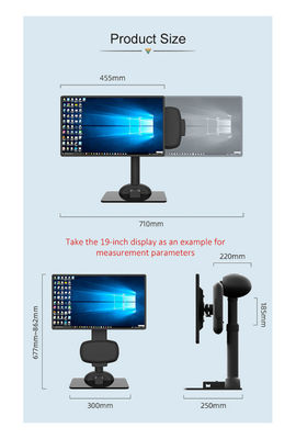 Suportes do braço do monitor do giro do computador automáticos para evitar danificar o pescoço