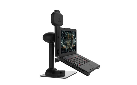 O braço preto original do monitor está ajustável automático da rotação