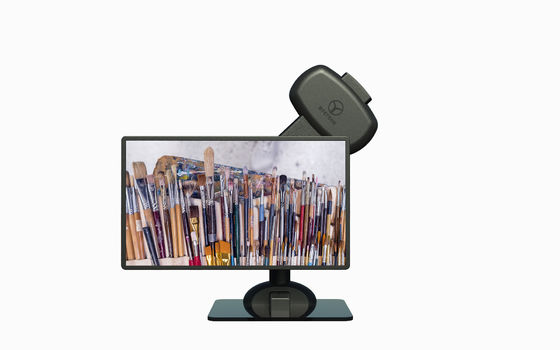 Eletrônico de elevação de monitor giratório Ecrã bracelete braço para aliviar o pescoço rígido