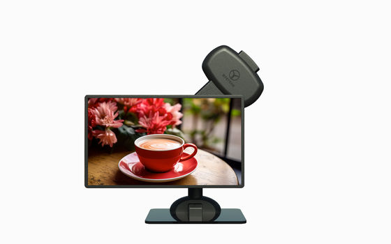 Monitores rotativos de elevação automática montado para aliviar a dormência do pescoço