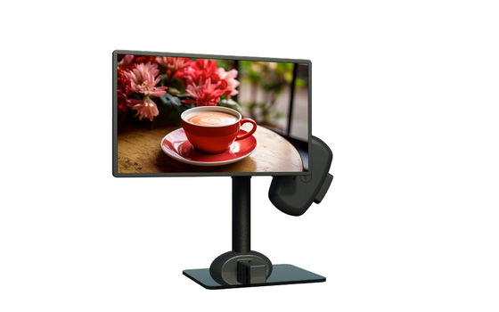 Matte preto monitor móvel elétrico laptop montar braço Para aliviar a rigidez do pescoço