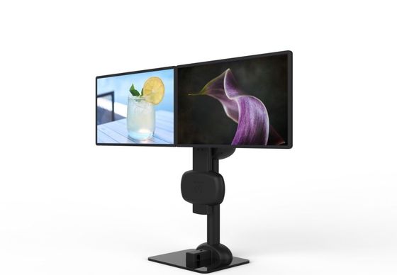 Eletrônico elevação rotativa monitor duplo braço Stand para aliviar a rigidez do pescoço