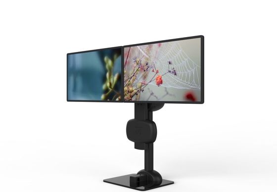 Eletrônico elevação rotativa monitor duplo braço para aliviar dor no pescoço e lombar