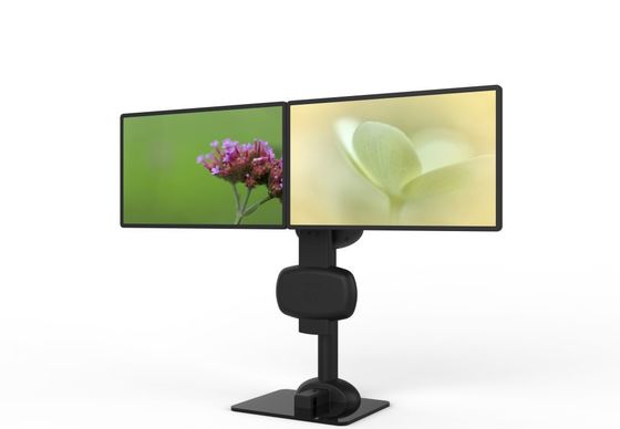 Eletrônico de elevação rotativa montar monitor duplo para aliviar o pescoço e rigidez lombar