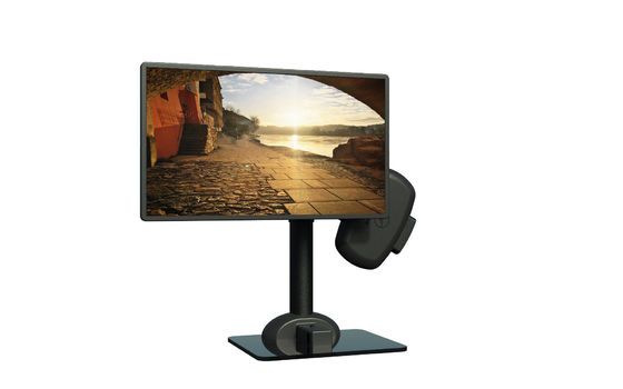 Plastico Eletrônico de Elevação Rotativo PC Monitor Stand Braço Para Aliviar a Rigidez do Pescoço